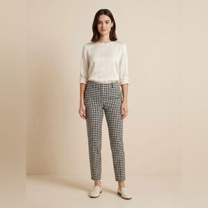 Talbots Black & White Gingham Trousers